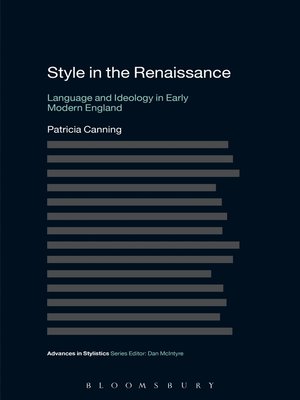 cover image of Style in the Renaissance